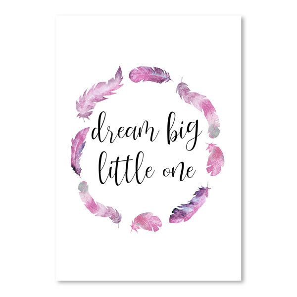 Happy Larry Tribal Pink Dream Big by Kate Shephard Poster Art Print